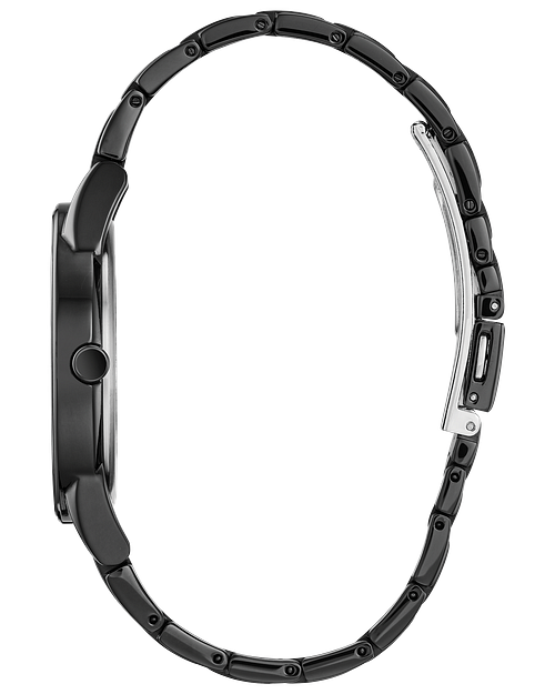 Death Star Black Dial Stainless Steel Bracelet AU1067 52W CITIZEN